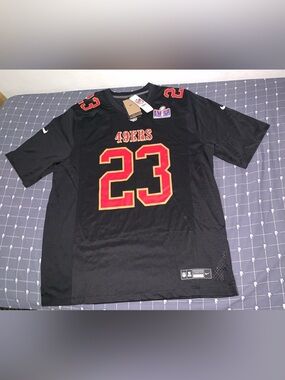 Nike San Francisco 49ers Christian McCaffrey Super Bowl LVIII Jersey Size: XXL